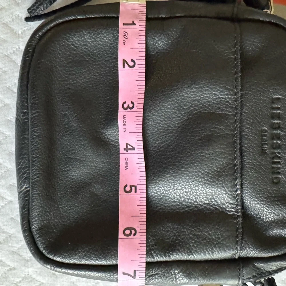 Liebeskind Black Leather Braided-Strap Belt Bag with Tassel - Picture 4 of 7